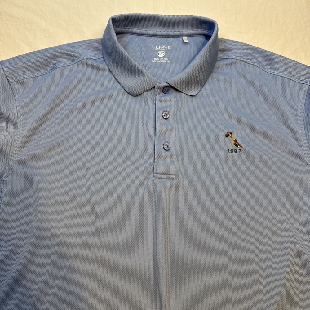 Clique SHIRT Mens XL Golf Polo Gray LOGO
